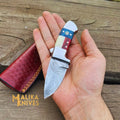 EDC Flag Handle Skinner Knife - Durable, Compact & Razor-Sharp Everyday Tool for Outdoor Enthusiasts - RFE Marketing Ventures