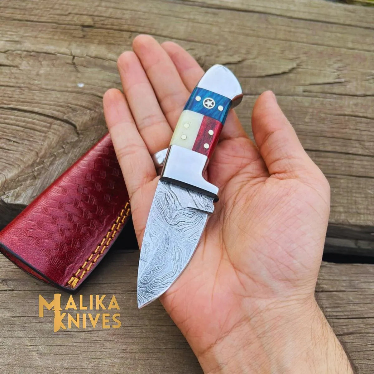 EDC Flag Handle Skinner Knife - Durable, Compact & Razor-Sharp Everyday Tool for Outdoor Enthusiasts - RFE Marketing Ventures