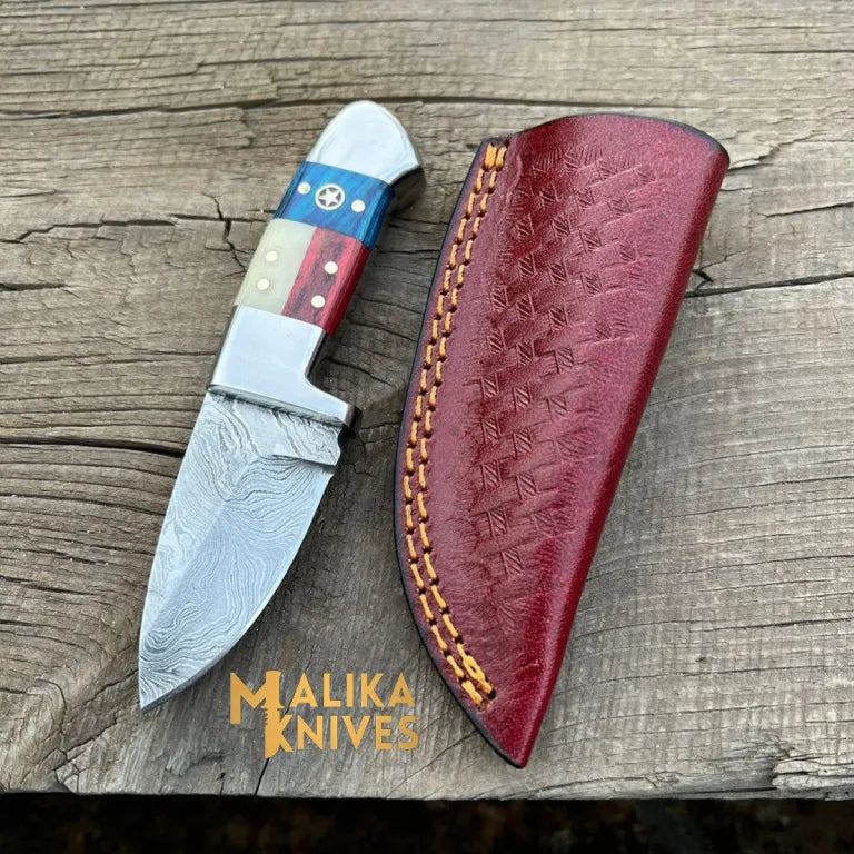 EDC Flag Handle Skinner Knife - Durable, Compact & Razor-Sharp Everyday Tool for Outdoor Enthusiasts - RFE Marketing Ventures