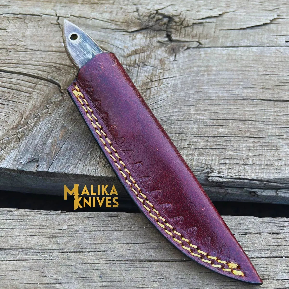 Damascus Steel Skinner Knife - Unmatched Precision with Genuine Ram Horn Handle for Outdoor Enthusiasts - RFE Marketing Ventures