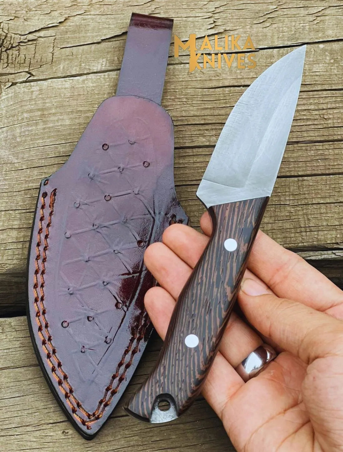 Experience Unmatched Precision with the Handmade Skinner Knife with Wenge Handle - RFE Marketing Ventures