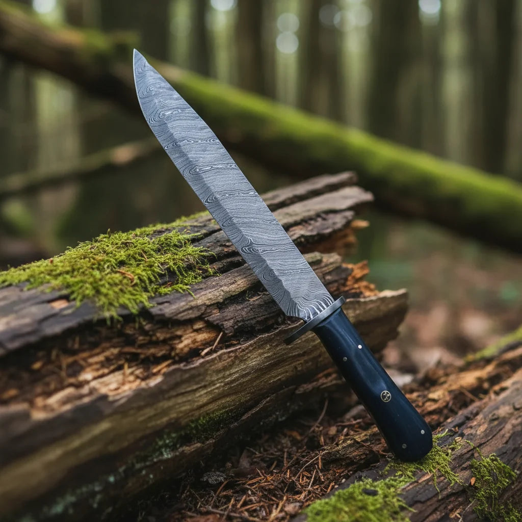Mountain Man Damascus Bowie Knife: Unleash Your Adventure with Every Cut - RFE Marketing Ventures