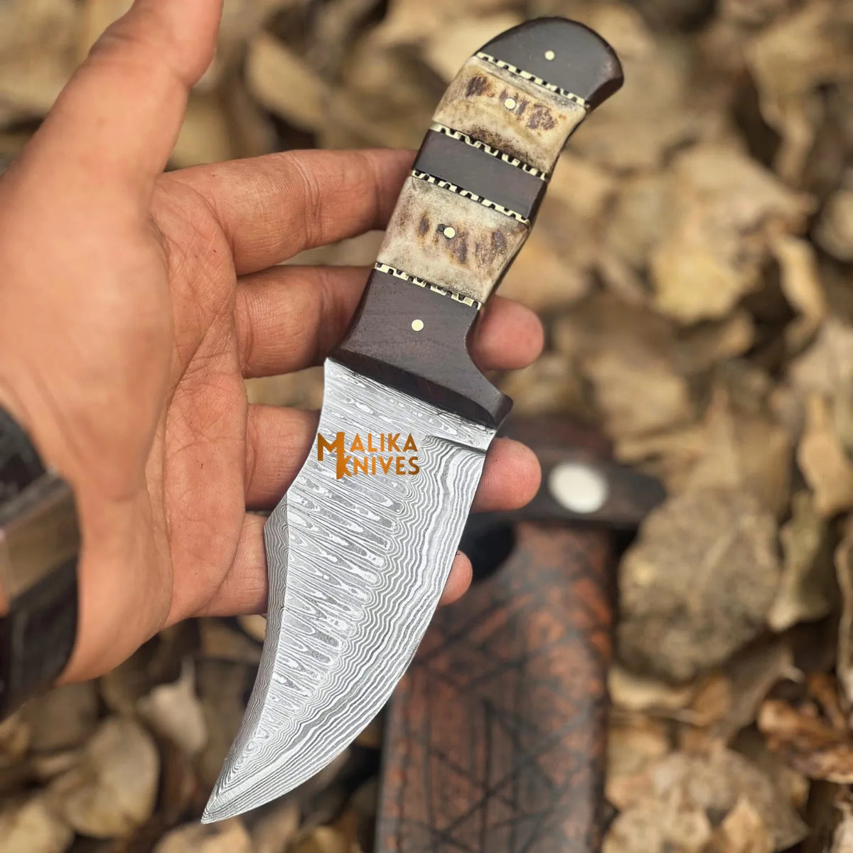 Experience Excellence with Our Damascus Stag Skinner Knife – The Ultimate Outdoor Companion - RFE Marketing Ventures