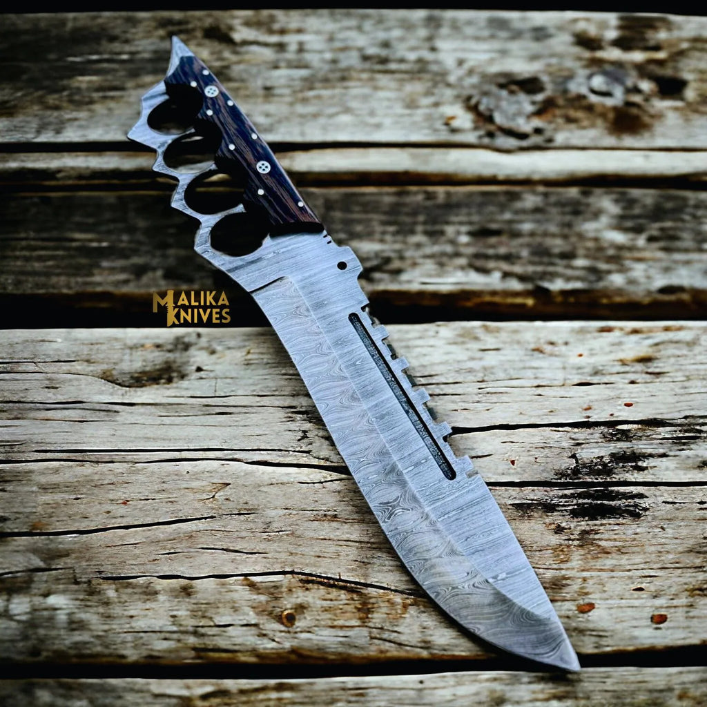Elevate Your Craftsmanship with the Damascus Knuckle Bowie Knife - RFE Marketing Ventures