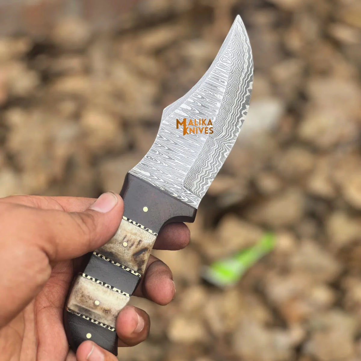 Experience Excellence with Our Damascus Stag Skinner Knife – The Ultimate Outdoor Companion - RFE Marketing Ventures