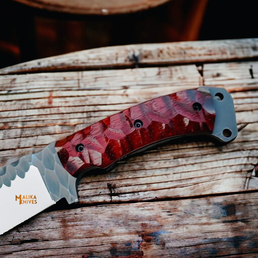 Handforged D2 Bowie Knife - Superior Strength and Control for Outdoors - RFE Marketing Ventures