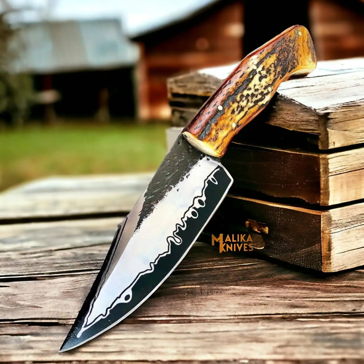 D2 Stag Handle Hunting Knife: Unmatched Reliability for Every Outdoorsman - RFE Marketing Ventures