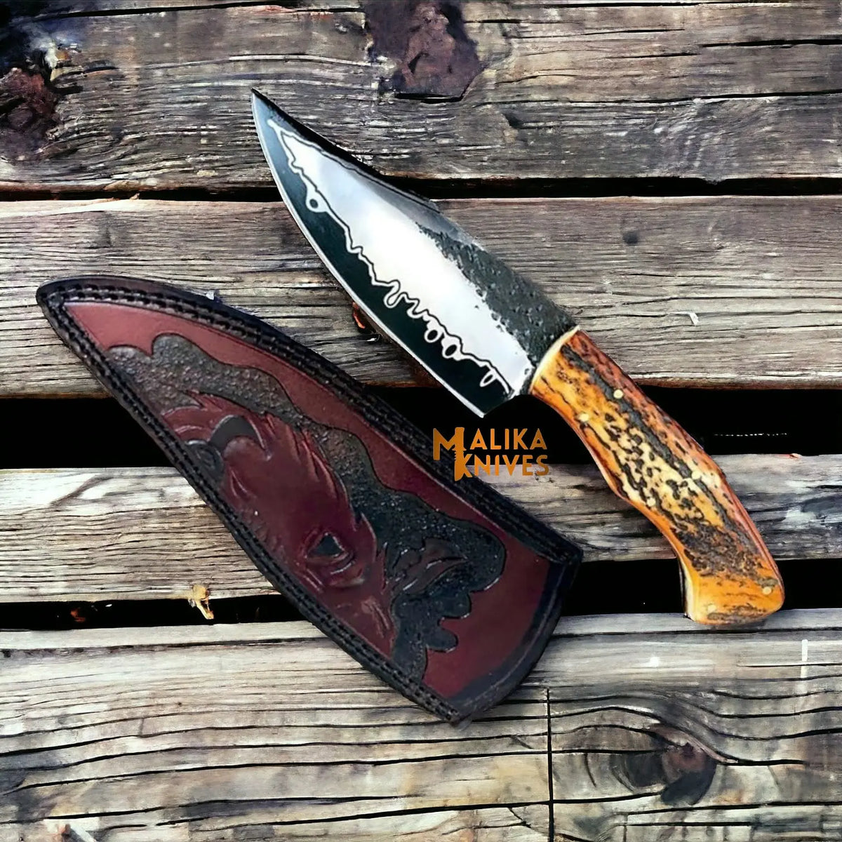 D2 Stag Handle Hunting Knife: Unmatched Reliability for Every Outdoorsman - RFE Marketing Ventures
