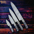 Elevate Your Culinary Skills with Our Premium Damascus Kitchen Knife Set