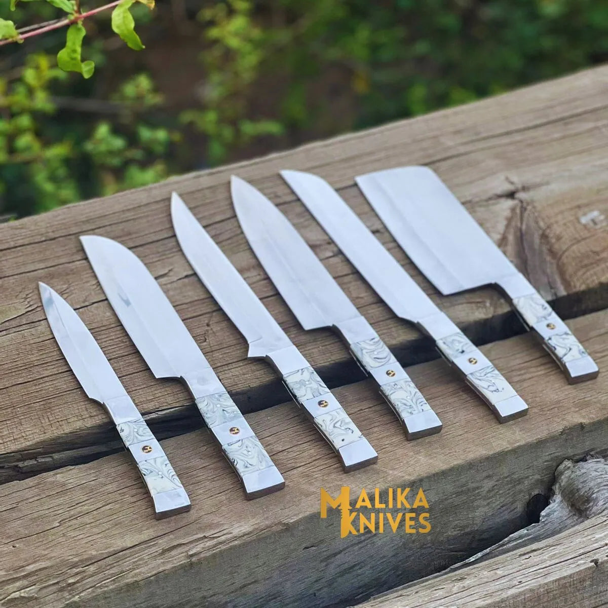 Experience Culinary Excellence with the Malika Kitchen Knife Set: Premium Black & White Collection - RFE Marketing Ventures