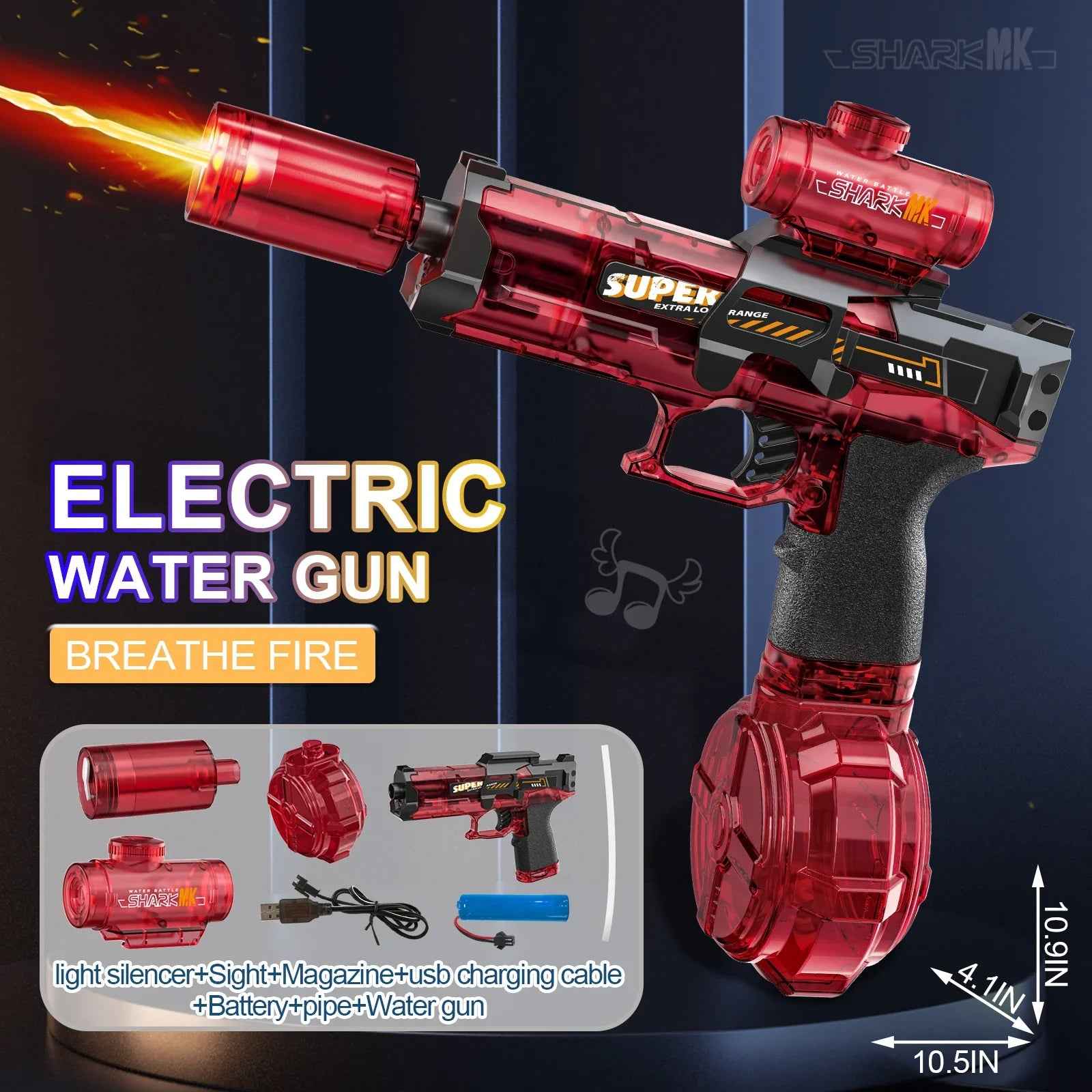 Glow LED Water Gun - Illuminate Your Water Battles with Vibrant Light - RFE Marketing Ventures