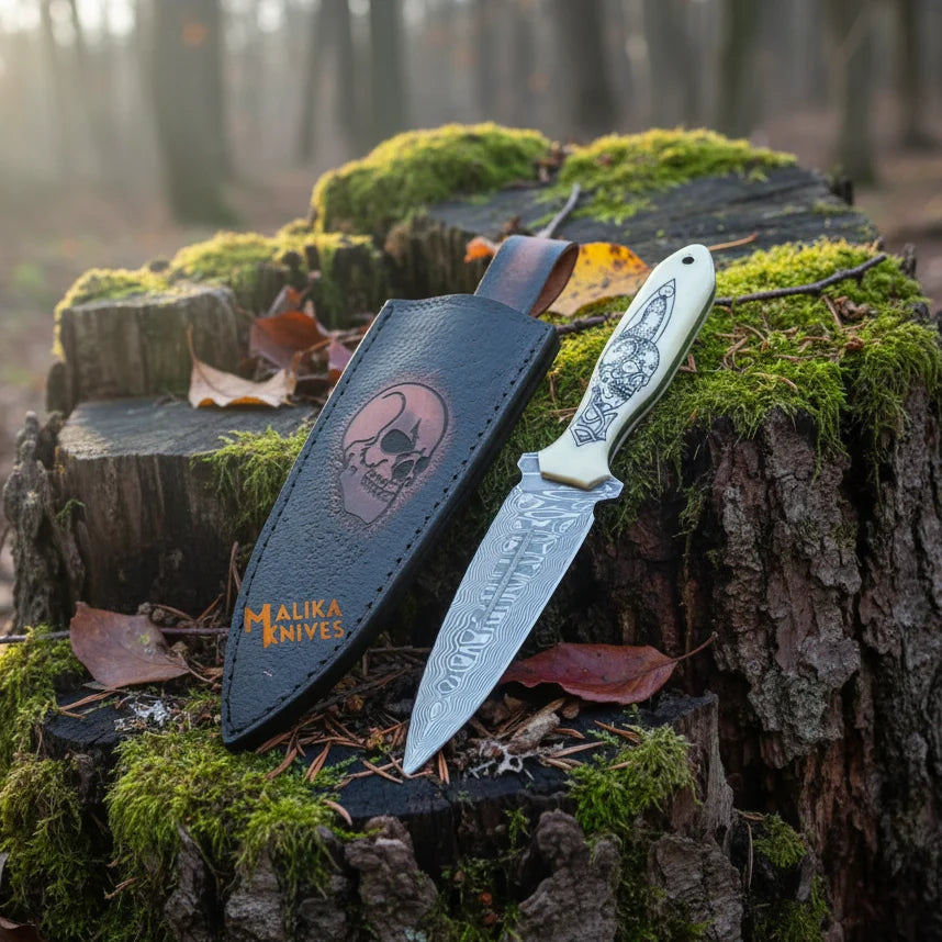 Custom Damascus Hunting Dagger – The Perfect Companion for Your Outdoor Adventures - RFE Marketing Ventures
