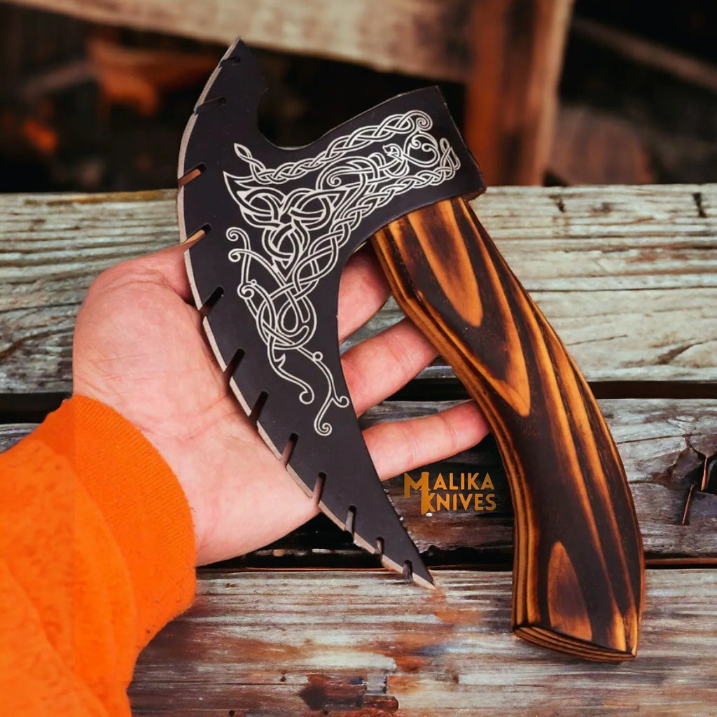 Handforged Viking Pizza Cutter Axe – Embrace Culinary Adventure with Style - RFE Marketing Ventures