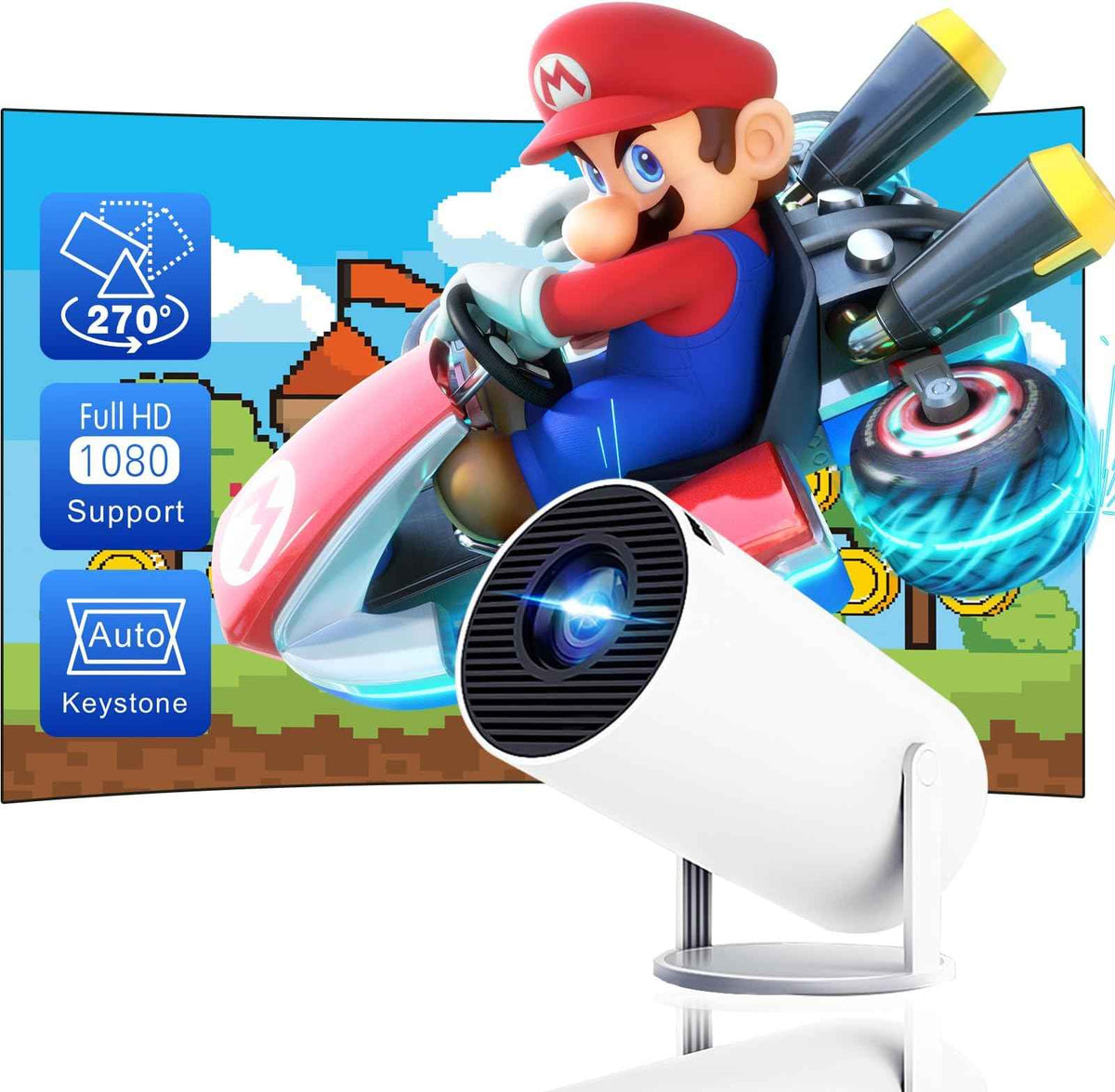 Transform Your Viewing Experience with Our 4K Mini Projector with WiFi6