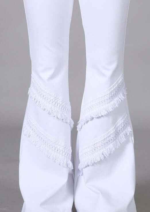 Fit and Flare Fringe Pants - Stylish USA-Made Fashion