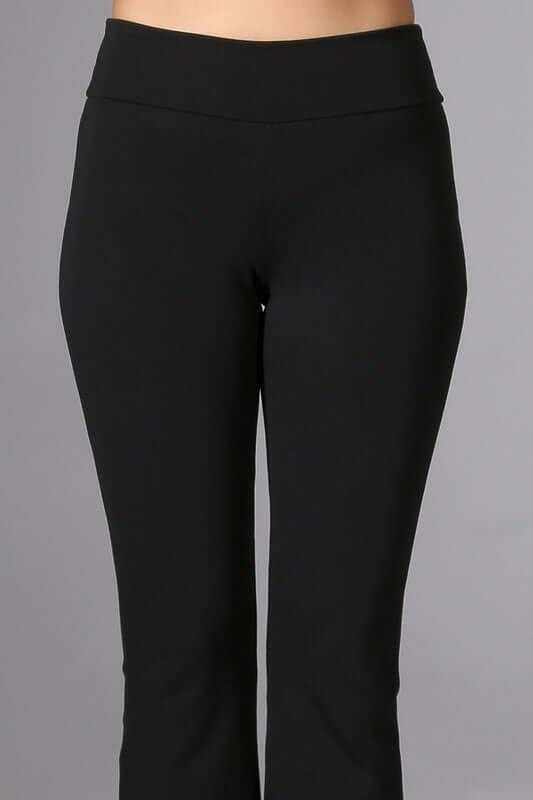 Ankle Stretch Pants Plus Size with Slight Bell Flare - Made in USA