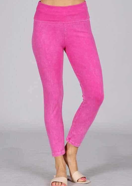 Easy Fit American Cotton Capri Leggings Made in USA for Comfortable Wear