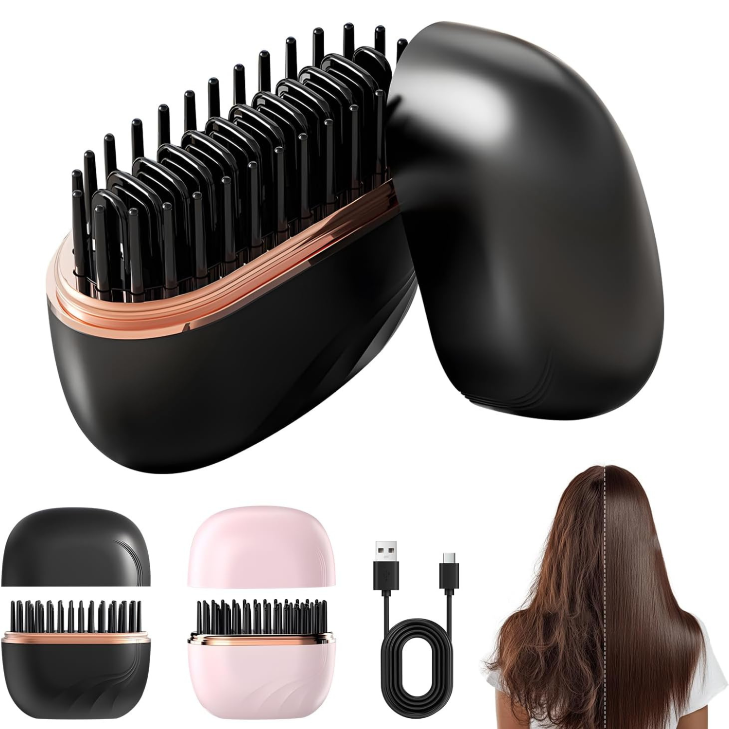 Portable Hair Straightener for Effortless Styling Anytime, Anywhere