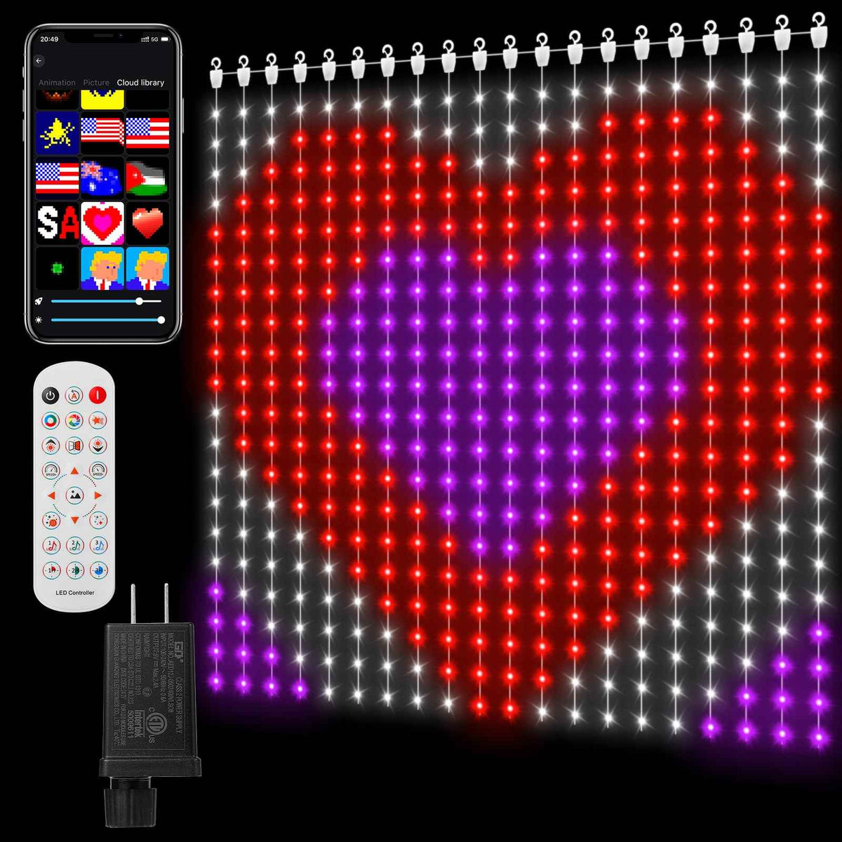 Transform Your Space with CoziTech Smart LED Curtain Lights - 400 Color Changing LEDs for Bedroom and Patio Decor