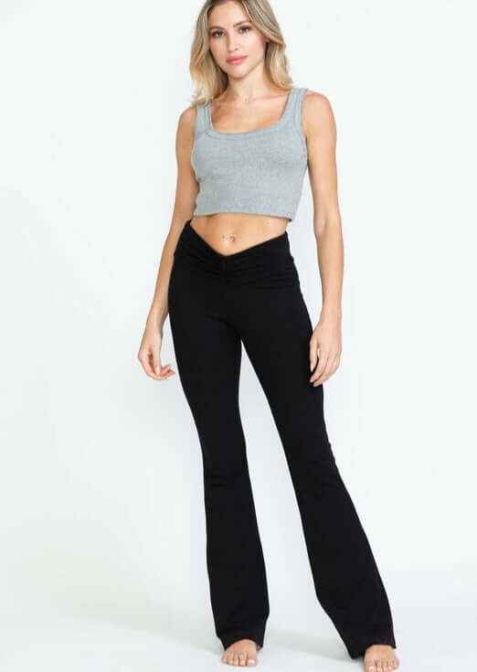 V-Waist Bootcut Pants for Ultimate Slimming - Made in USA