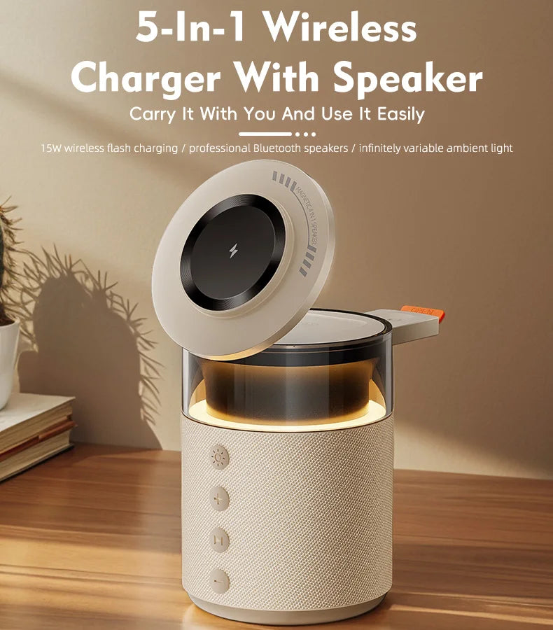 5-in-1 Wireless Charging Station for Ultimate Convenience and Efficiency