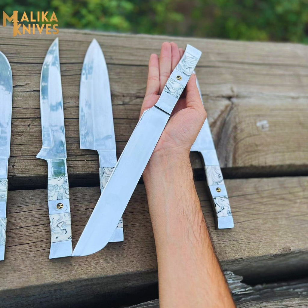 Experience Culinary Excellence with the Malika Kitchen Knife Set: Premium Black & White Collection - RFE Marketing Ventures