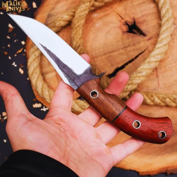 D2 Hunting Knife with Rose-Pakka Wood: Precision Meets Durability - RFE Marketing Ventures