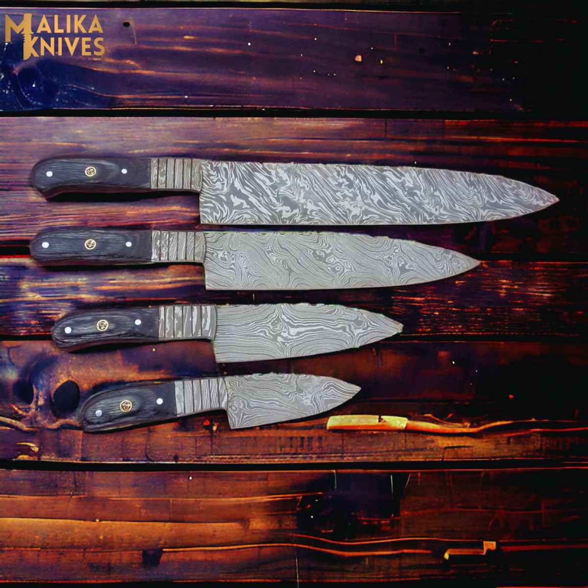 Elevate Your Culinary Skills with Our Premium Damascus Kitchen Knife Set - RFE Marketing Ventures