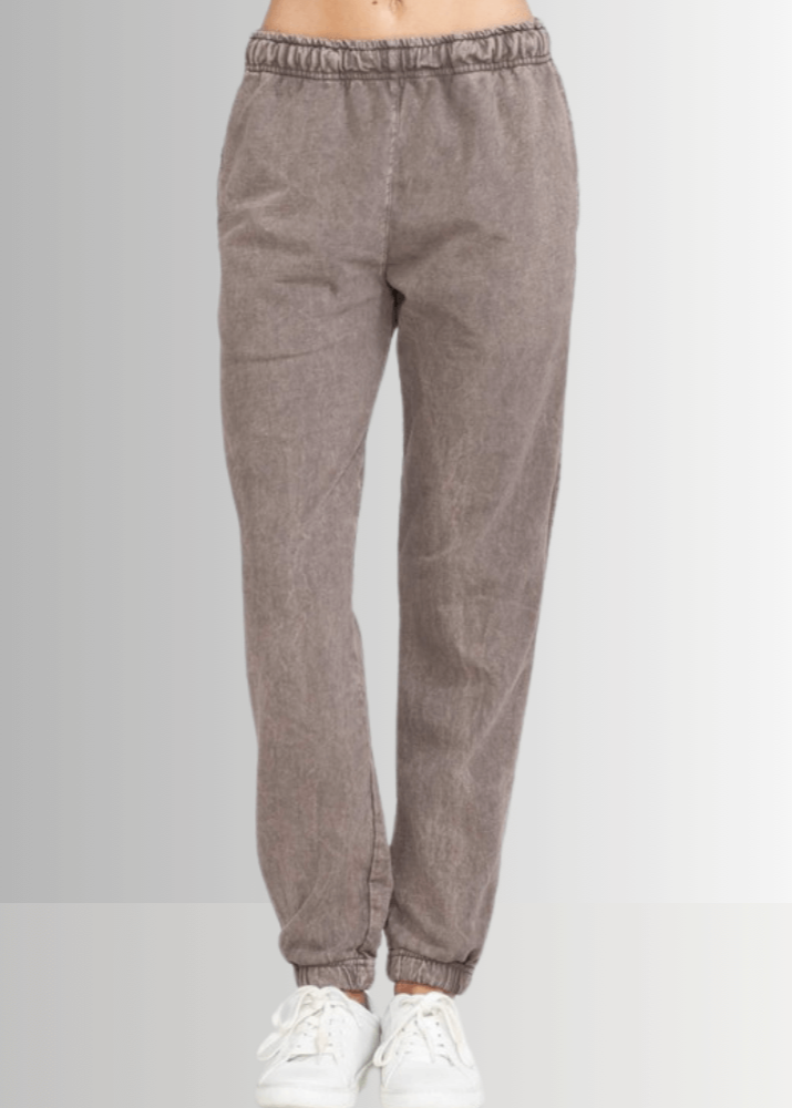 All Day French Terry Desert Taupe Joggers with Pockets