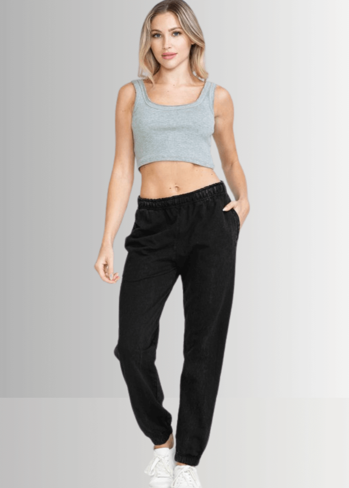 All Day French Terry Mauve Pocket Joggers