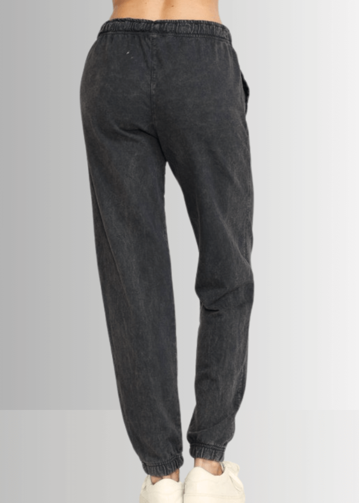 All Day French Terry Pocket Joggers in Dark Ash Grey