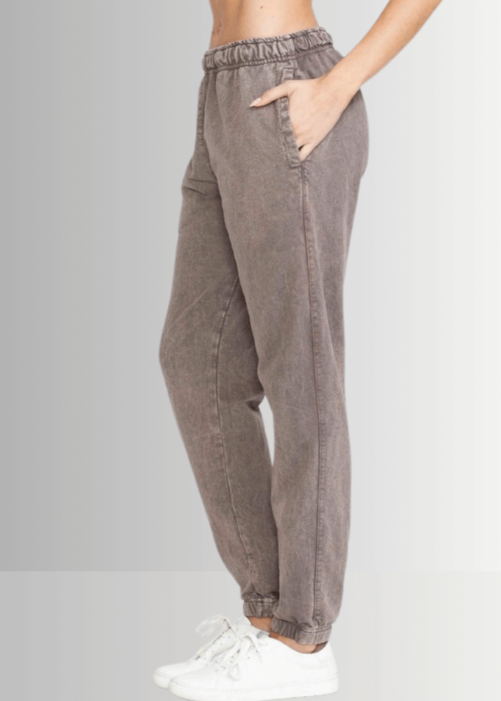All Day French Terry Mauve Pocket Joggers