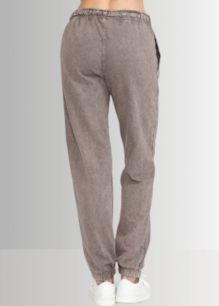 All Day French Terry Light Denim Joggers with Pockets