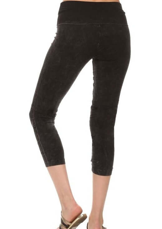 Easy Fit USA Cotton Capri Leggings - High-Quality Comfort Made in USA