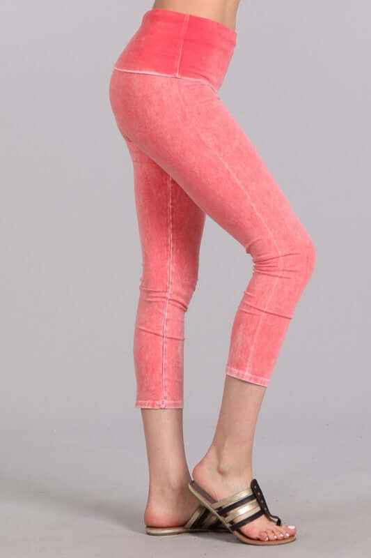 Easy Fit USA Cotton Capri Leggings - High-Quality Comfort Made in USA