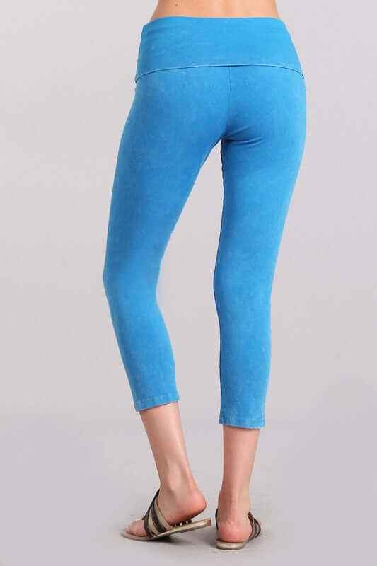 Easy Fit American Cotton Capri Leggings Made in USA - Comfort and Style Combined