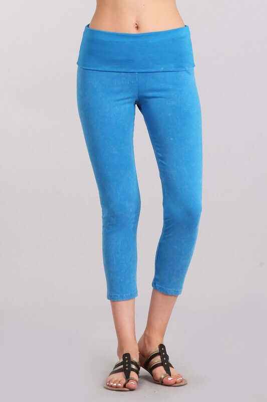 Easy Fit American Cotton Capri Leggings Made in USA - Comfort and Style Combined