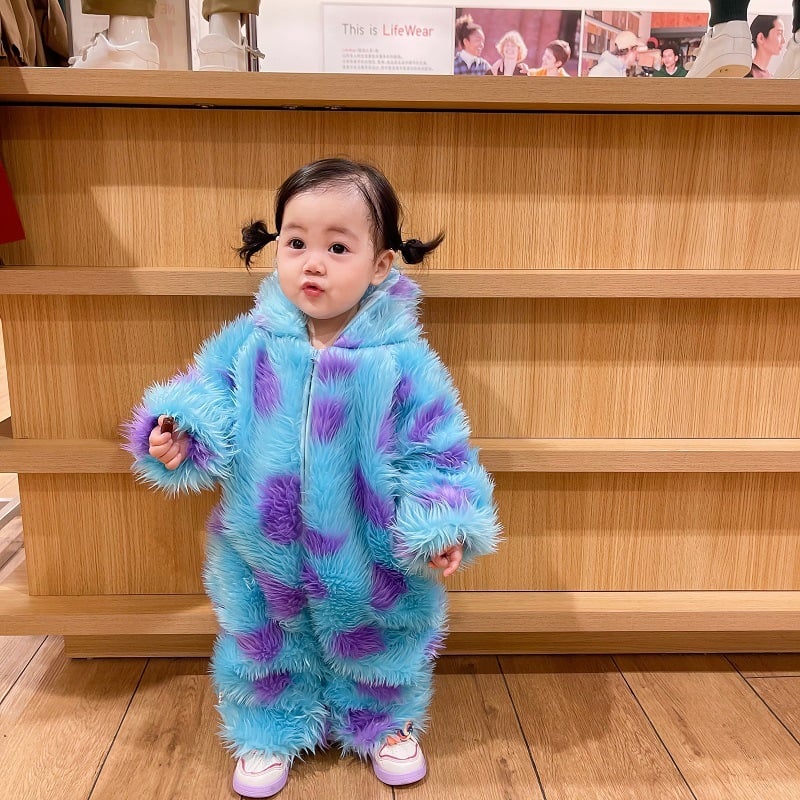 Adorable Cute Animal Baby Jumpsuit with Hooded Zipper for Ultimate Comfort - RFE Marketing Ventures