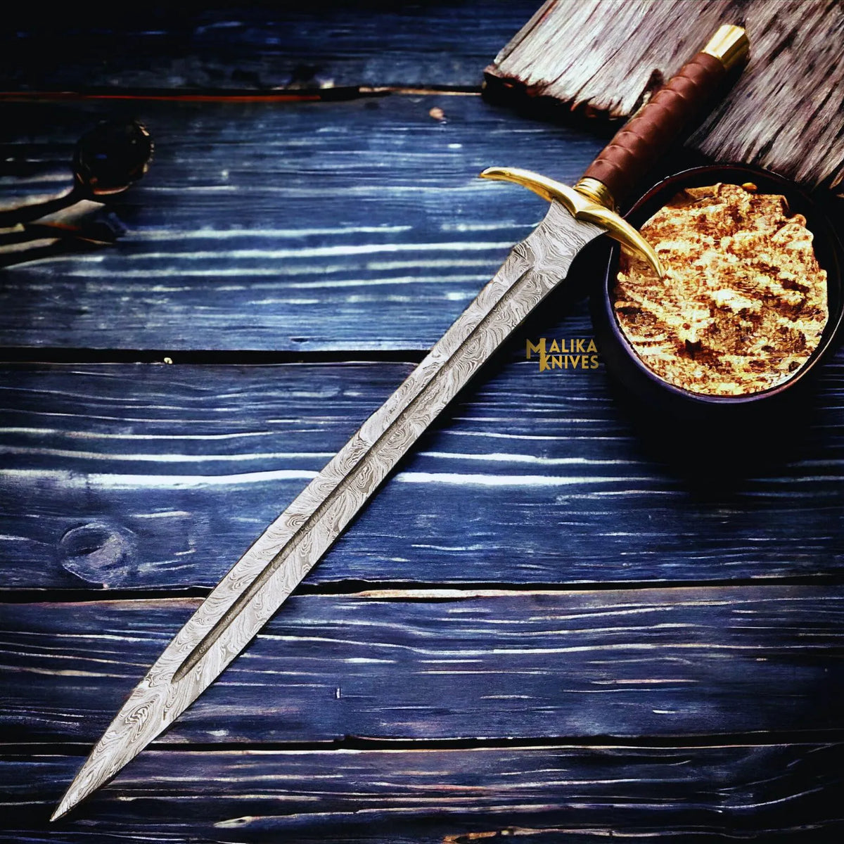 Experience Timeless Elegance with the Damascus Kingslayer Arming Sword - RFE Marketing Ventures