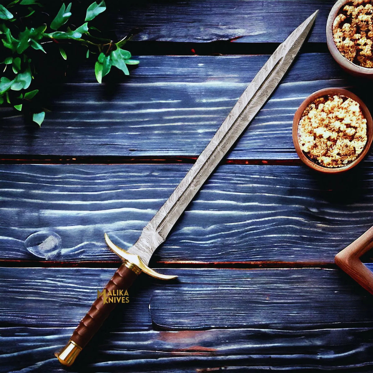 Experience Timeless Elegance with the Damascus Kingslayer Arming Sword - RFE Marketing Ventures