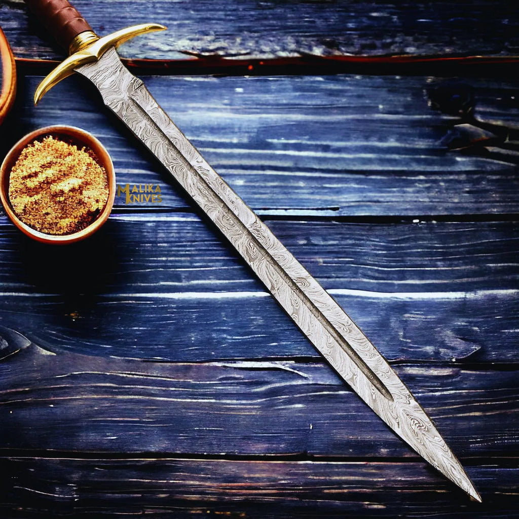 Experience Timeless Elegance with the Damascus Kingslayer Arming Sword - RFE Marketing Ventures