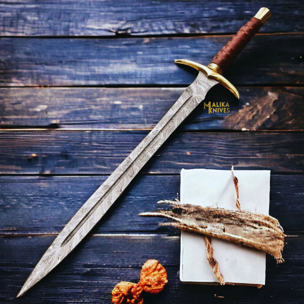 Experience Timeless Elegance with the Damascus Kingslayer Arming Sword - RFE Marketing Ventures