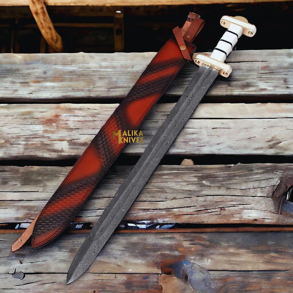 Handcrafted Viking Sword: A Masterpiece of Damascus Steel - RFE Marketing Ventures