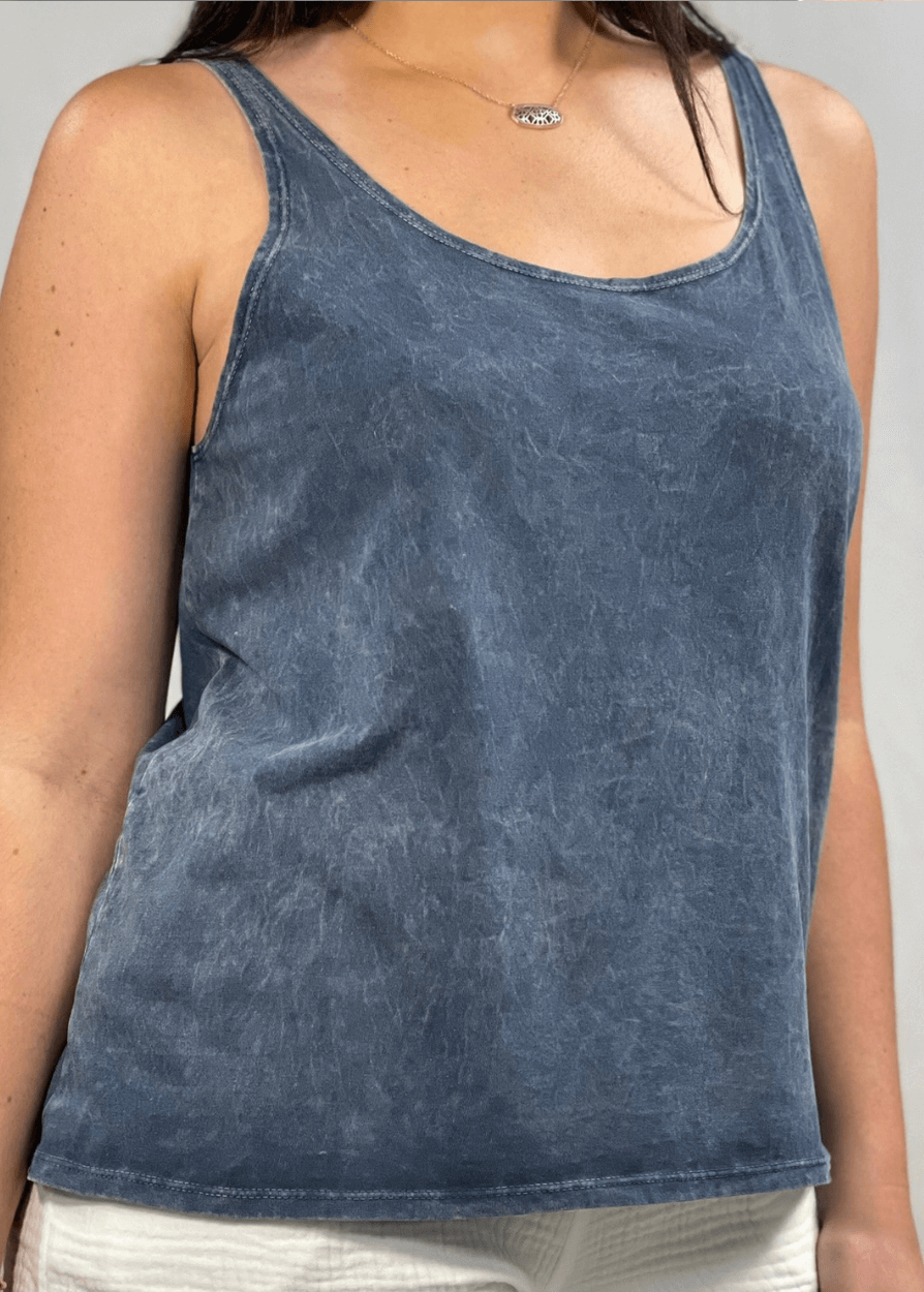 Twenty Four Seven Cotton Tank Top Light Denim