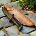 Experience Craftsmanship with Our Handforged Damascus Bowie Knife