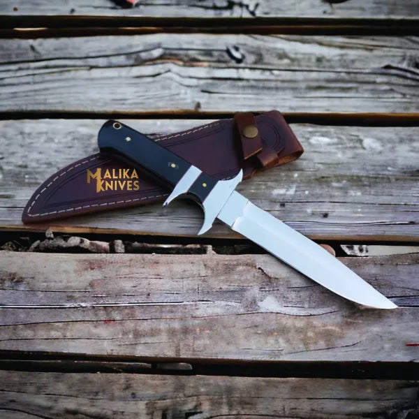 Premium Bowie Knife with Finger Guard - D2 Steel & Micarta Handle - RFE Marketing Ventures