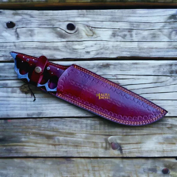 Unleash Your Adventurer Spirit with the Damascus Knuckle Bowie Knife - RFE Marketing Ventures