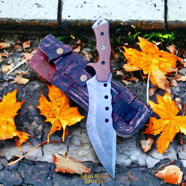 Custom Damascus Tracker Bowie Knife: Precision Meets Durability in Every Cut - RFE Marketing Ventures