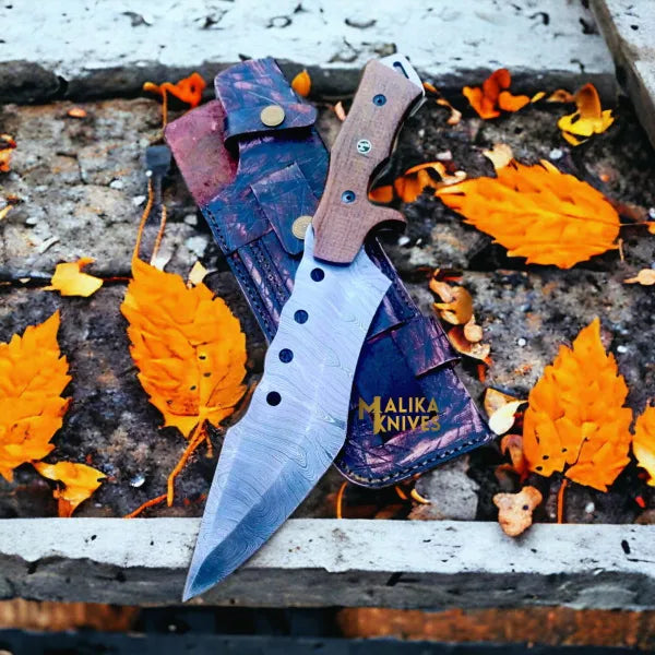 Custom Damascus Tracker Bowie Knife: Precision Meets Durability in Every Cut - RFE Marketing Ventures