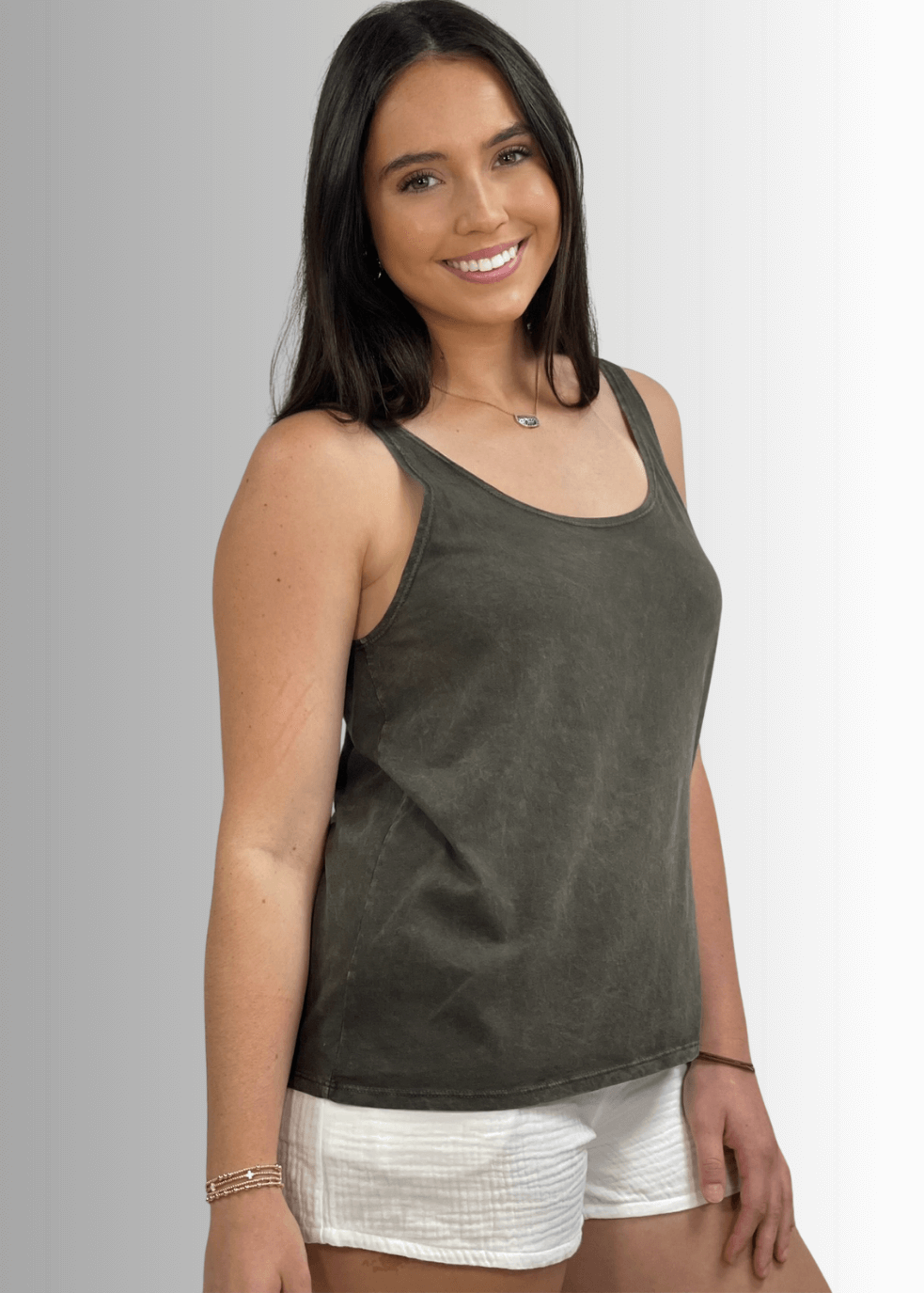 Twenty Four Seven Cotton Tank Top Light Denim